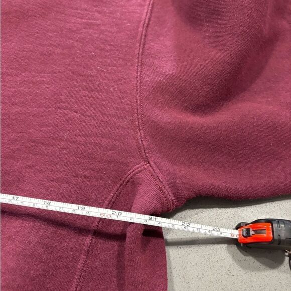 Men’s Vintage Russell Athletic Pullover Sweatshirt Size Large Red Maroon Crewnec - Picture 4 of 5